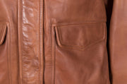 Chestnut Shearling Bomber - ZOQ Leather
