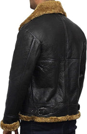 Men's Premium Shearling Leather Jacket - Warm and Stylish Winter Outerwear - ZOQ Leather