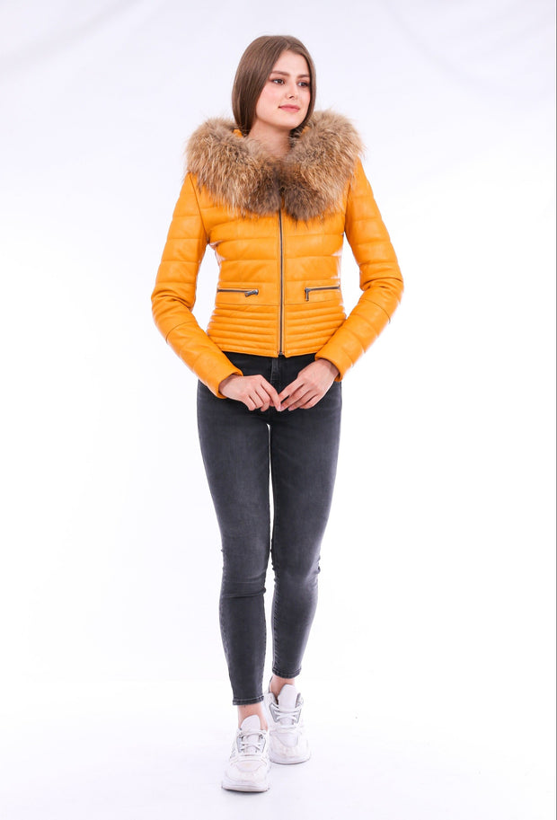 Anoraq Quilted Leather Jacket - ZOQ Leather