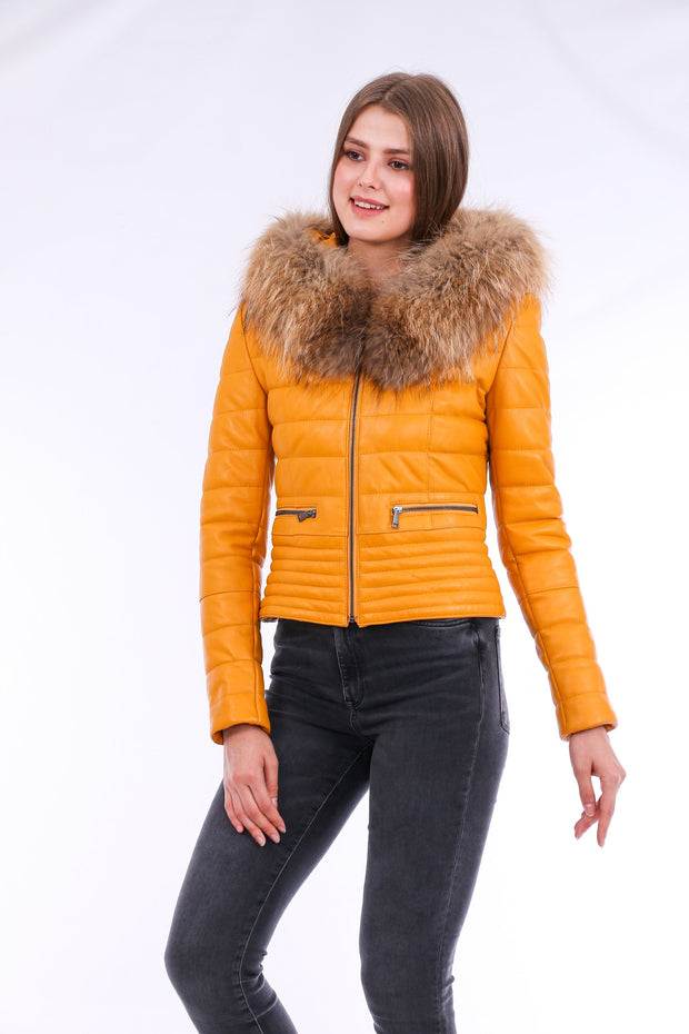 Anoraq Quilted Leather Jacket - ZOQ Leather
