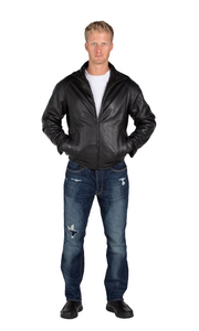 Classic Men's Lambskin Leather Jacket - ZOQ Leather