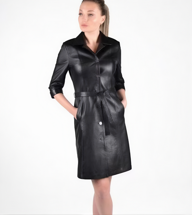 Handmade Genuine Leather Dresses Perfect for Women Daywear - ZOQ Leather