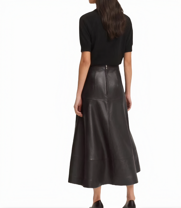 Skirts women leather Skirt in genuine black leather skirts women leather skirts - ZOQ Leather