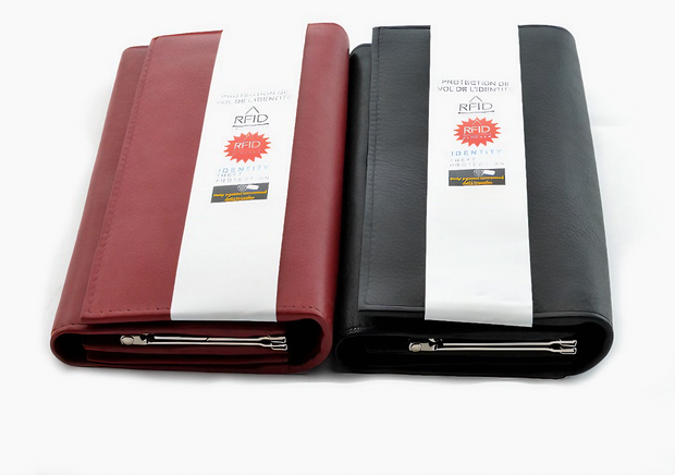 ZOQ Handmade Leather RFID Wallet for Women – Slim & Minimalist Cardholder with Zipper Pocket - ZOQ Leather