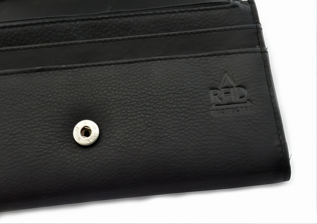 ZOQ Handmade Leather RFID Wallet for Women – Slim & Minimalist Cardholder with Zipper Pocket - ZOQ Leather