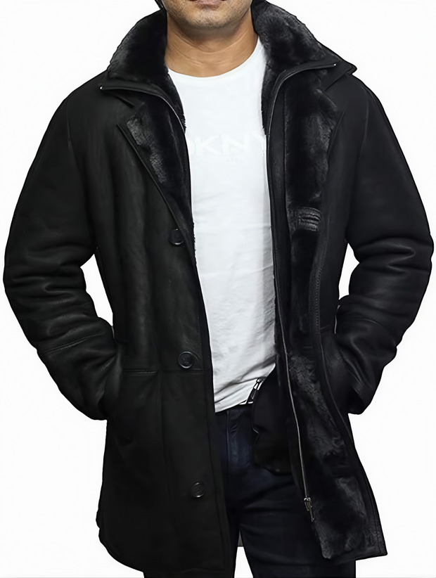 Men's Waterproof Duffle Trench Coat – Classic Hooded Raincoat for Fall & Winter, Windproof, Lightweight, with Zippered Pockets – Casual & Outdoor Wear - ZOQ Leather