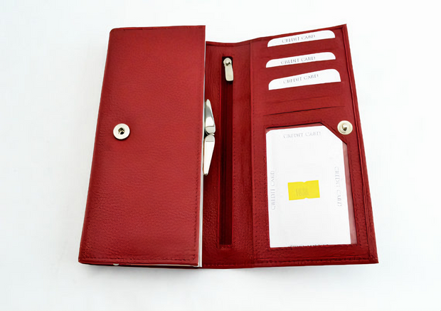 ZOQ Handmade Leather RFID Wallet for Women – Slim & Minimalist Cardholder with Zipper Pocket - ZOQ Leather