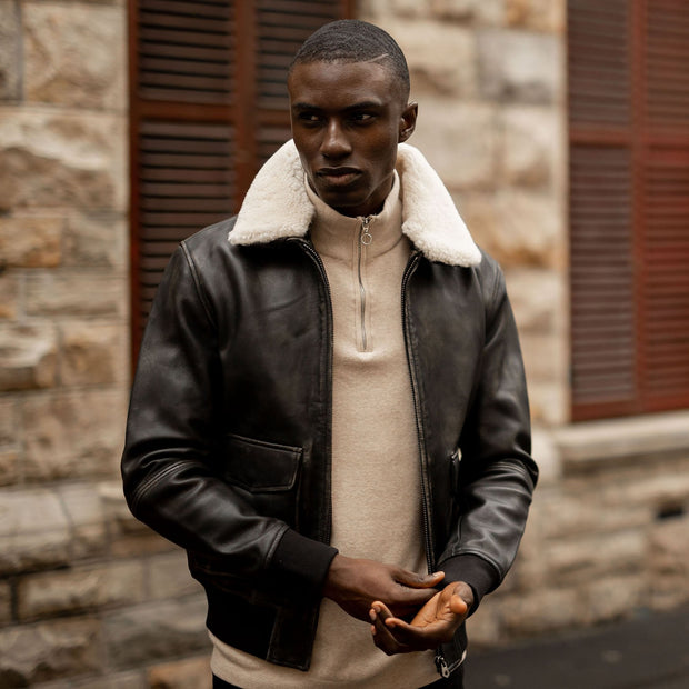 Harry Bomber Jacket - ZOQ Leather