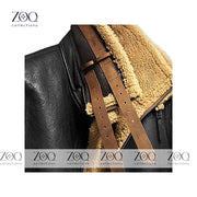 Leather Jacket with double side one side leather and one fur - ZOQ Leather