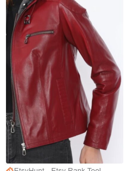 womens leather jacket, hooded leather jacket for women - ZOQ Leather