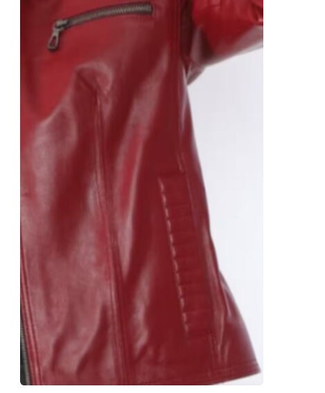 womens leather jacket, hooded leather jacket for women - ZOQ Leather